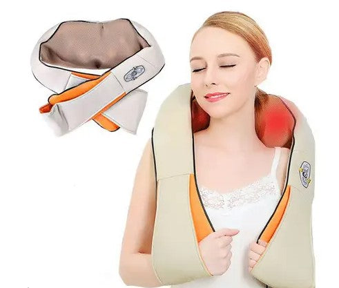 Kneading Neck & Shoulder Massager: 12-Ball Shiatsu-Style Body Massager