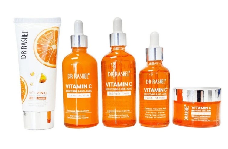 Dr. Rashel Vitamin C & Hyaluronic Acid 5-Piece Skincare Gift Set