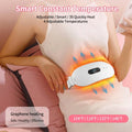 Cordless Menstrual Heating Pad: Rechargeable Graphene Heat Belt (White)