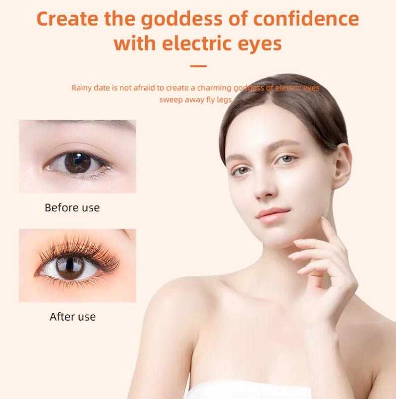 Electric Eyelash Curler: Quick Lash Lifting Tool (White)
