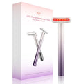 4-in-1 Facial Wand: EMS Microcurrent, Red Light & Warm Vibration Lifting Device (Purple)