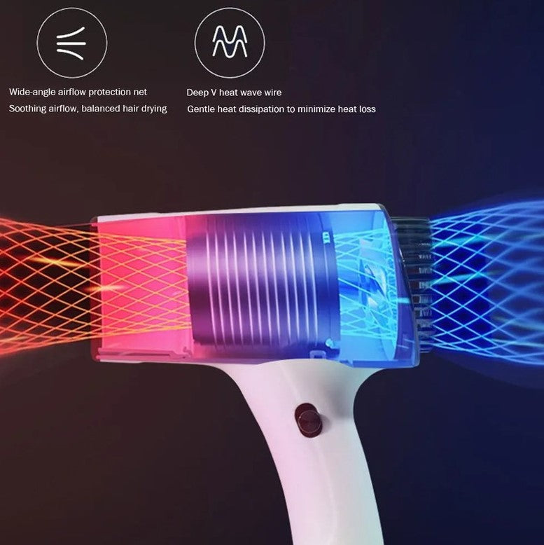 Cordless Rechargeable Hair Dryer Pink