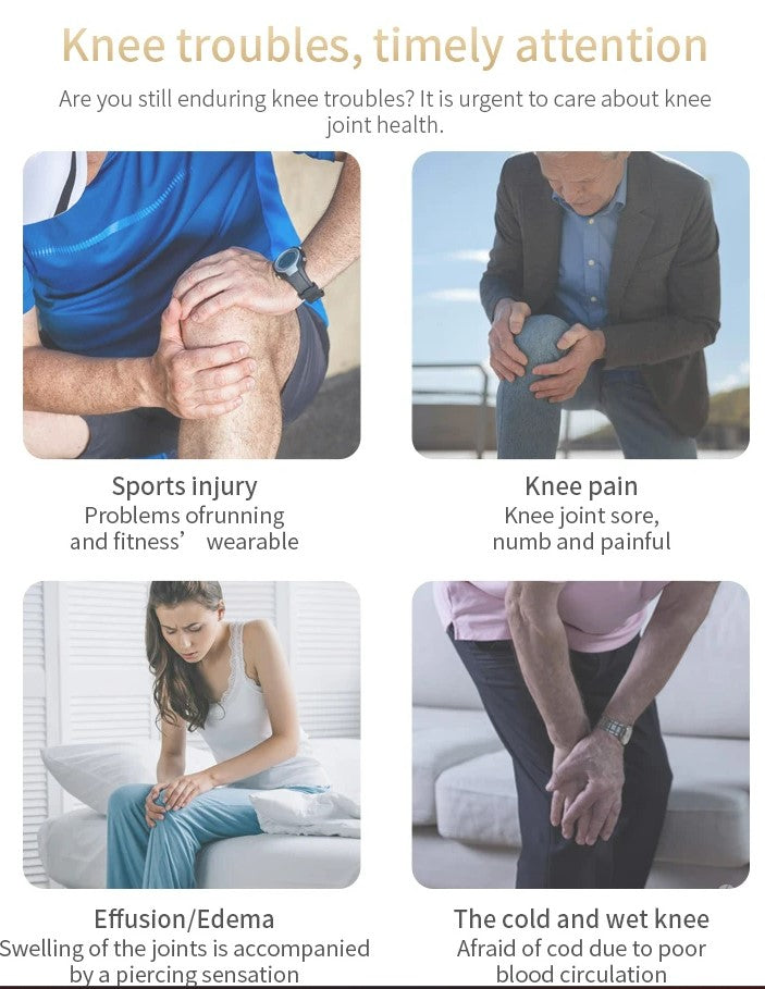 Heated Knee Massager: Rechargeable Vibration & Light Therapy Wrap with LED Display