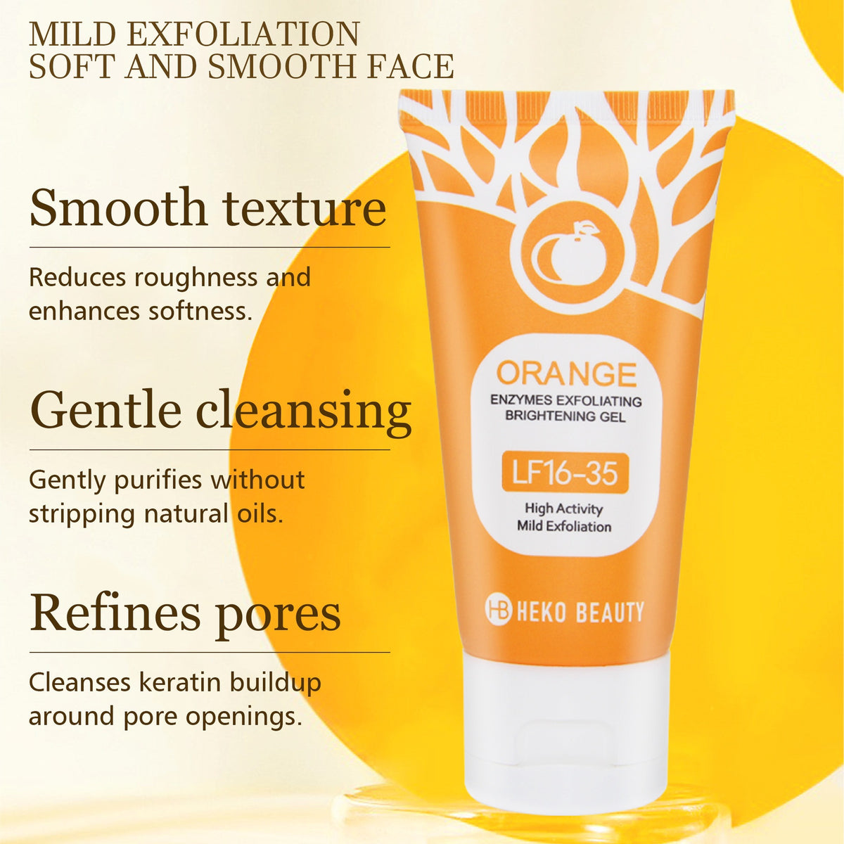 Orange Exfoliating&Skin Brightening gel✨️