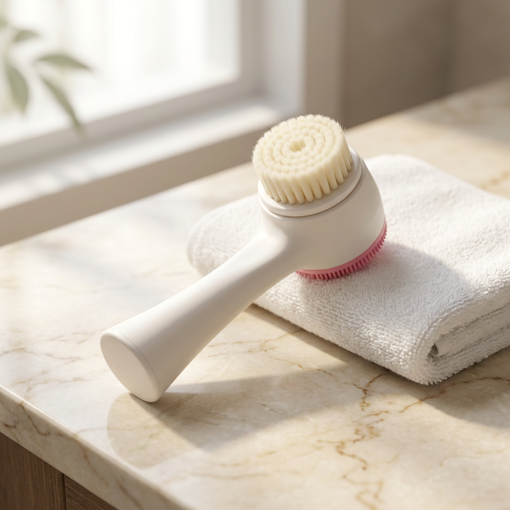 Double-sided facial cleanser lifestyle image