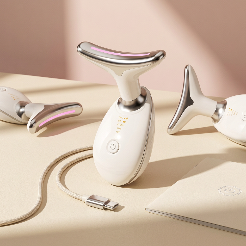 Face and Neck Massager styled