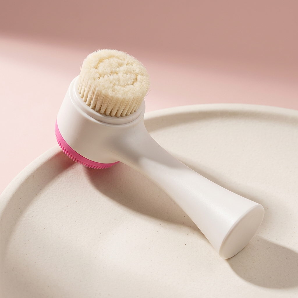 Facial cleanser styled product shot