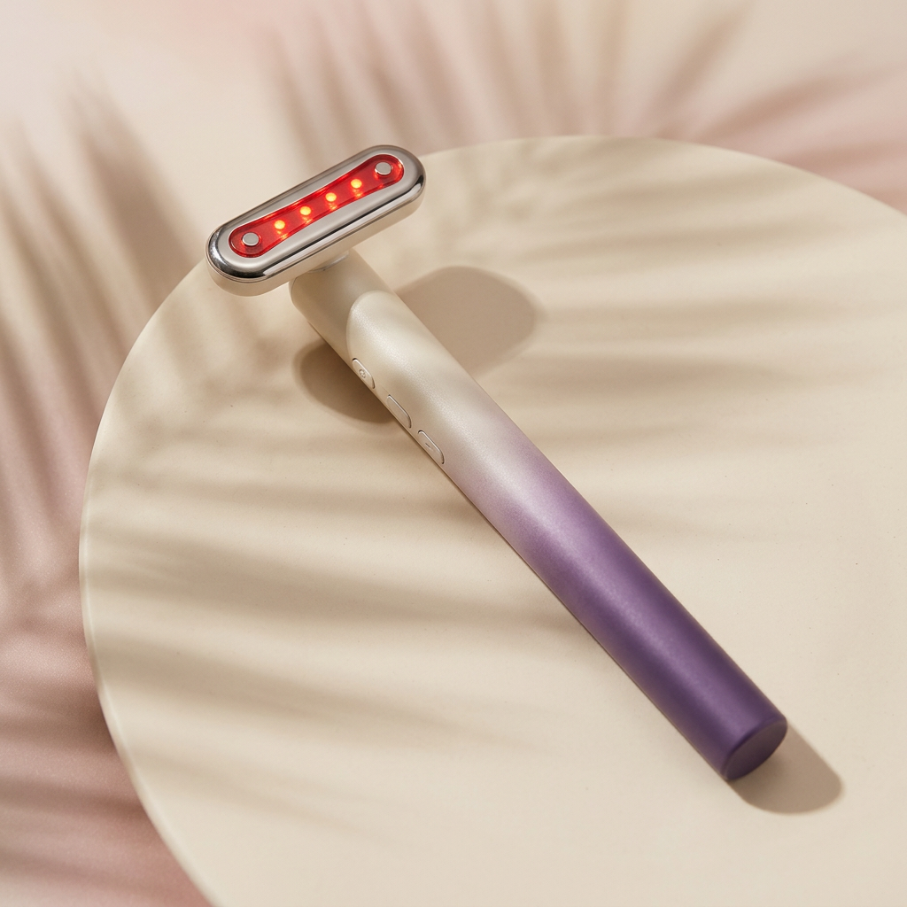 Purple Facial Wand styled