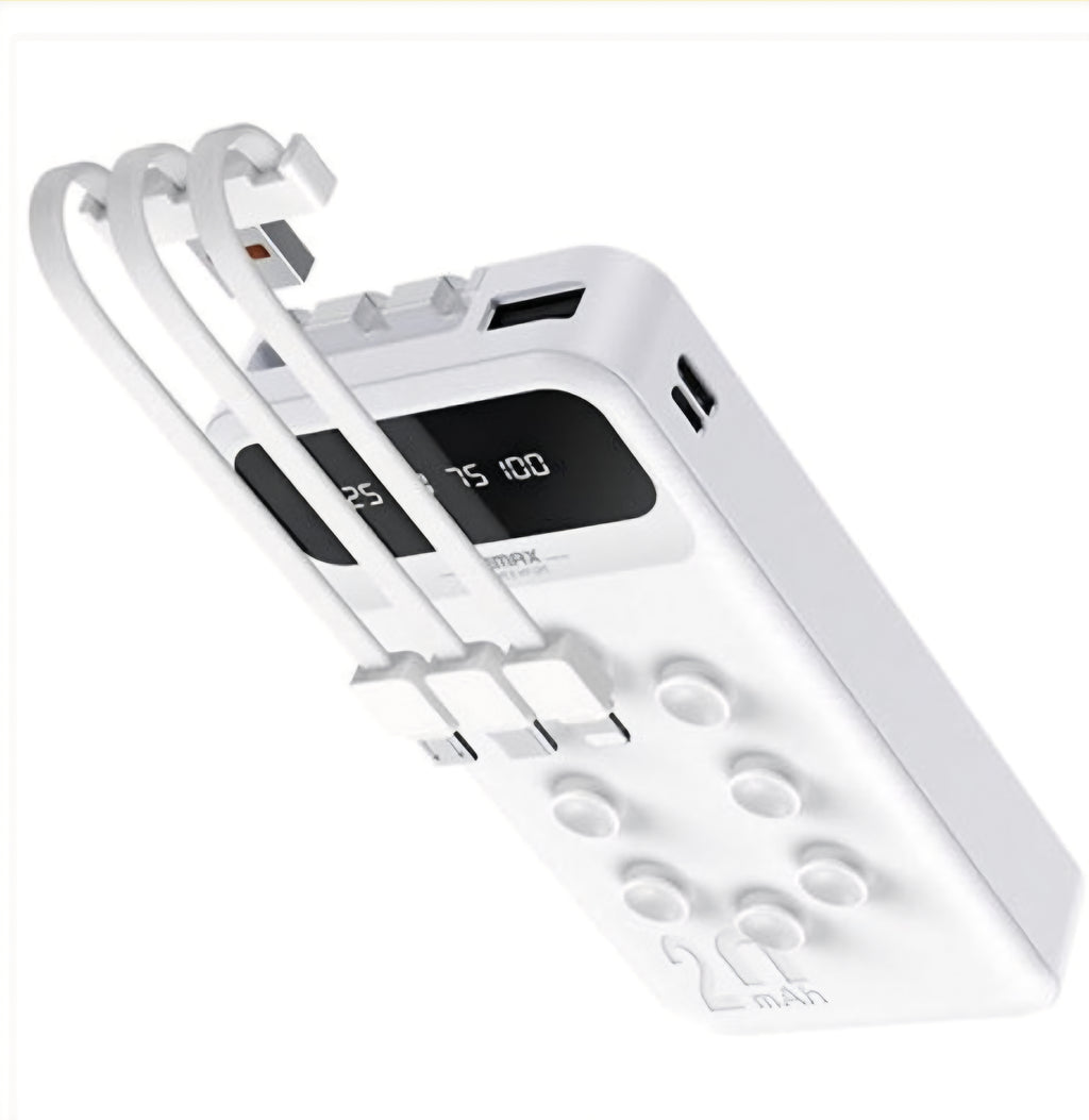 20000mAh Power Bank with Built-In 3-in-1 Cable
