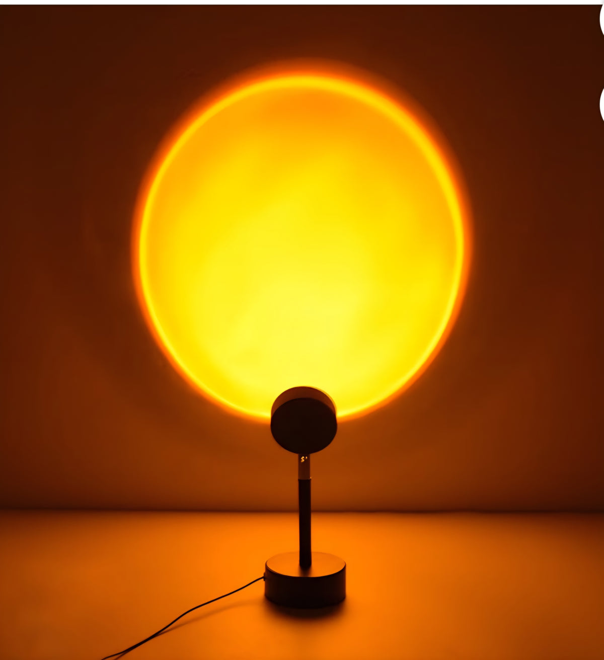 Sunset Projection Lamp: Romantic Sunset Glow LED Mood Light with USB Cable