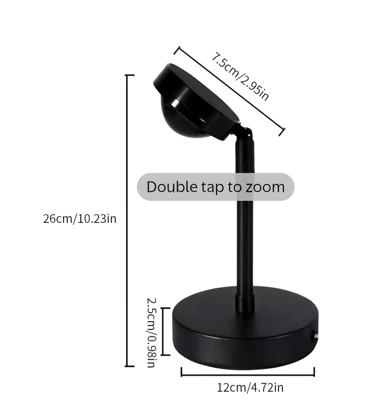 Sunset Projection Lamp: Romantic Sunset Glow LED Mood Light with USB Cable
